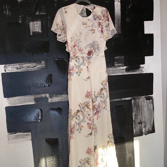 Open back floral jumpsuit - Picture 2 of 7